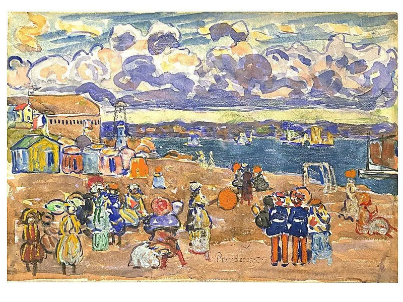 Saint-Malo Plajı - Maurice Prendergast