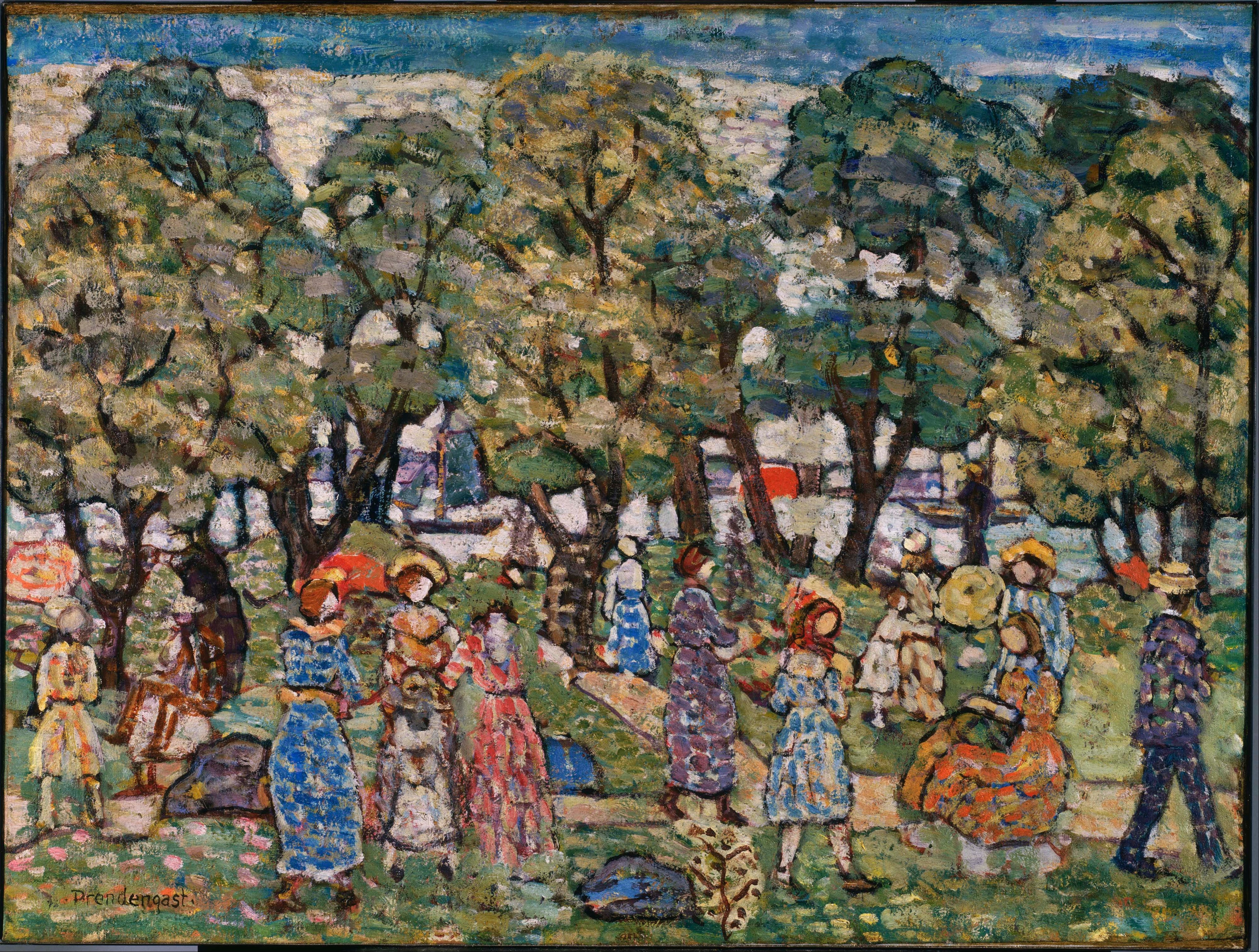 Sous les arbres - Maurice Prendergast
