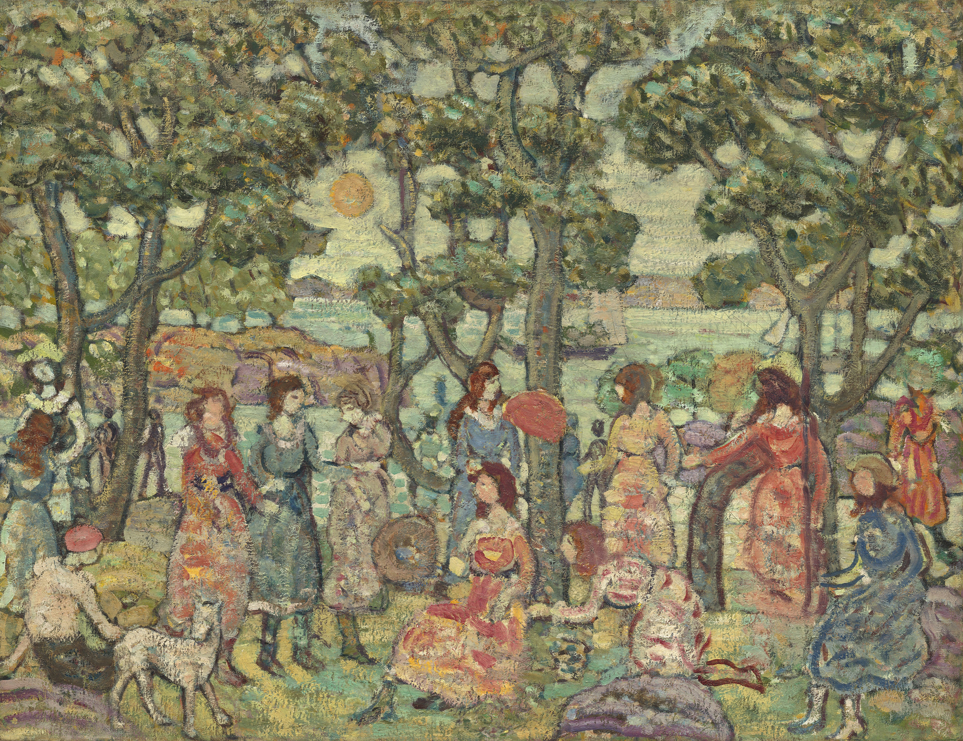 Paysage avec figures - Maurice Prendergast
