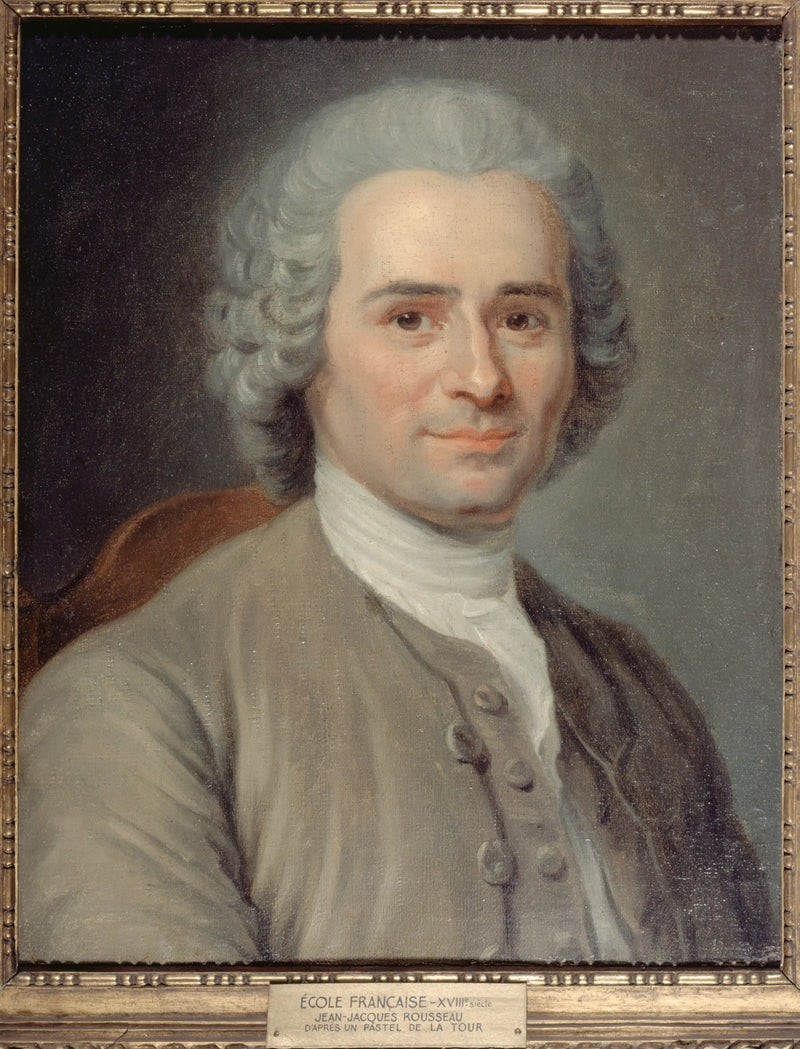 Jean-Jacques Rousseau (1712-1778), yazar ve filozof portresi - Maurice-Quentin de La Tour