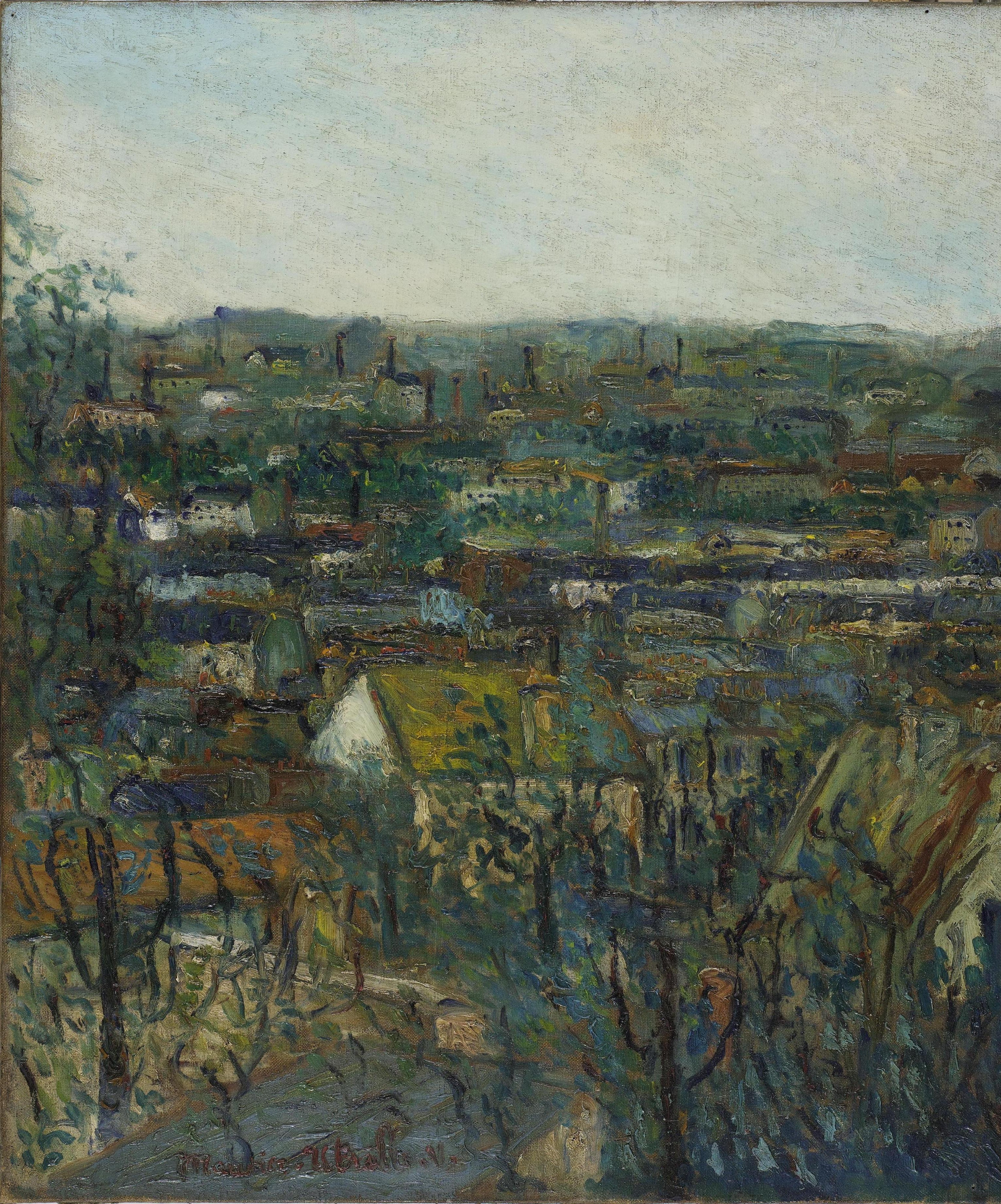 Toits à Montmagny - Maurice Utrillo