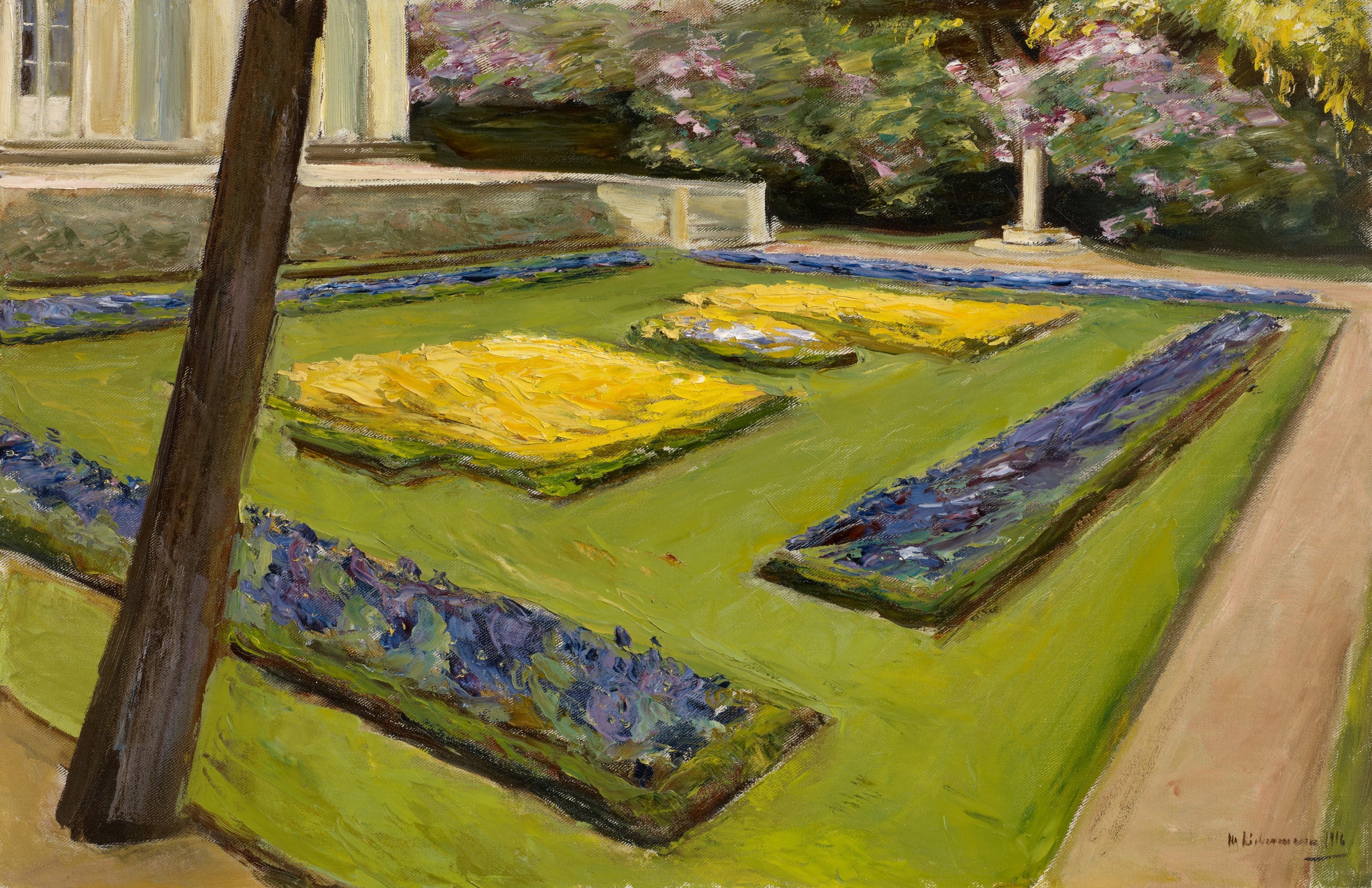 Terrasse dans le jardin près du Wannsee vers le nord-ouest - Max Liebermann