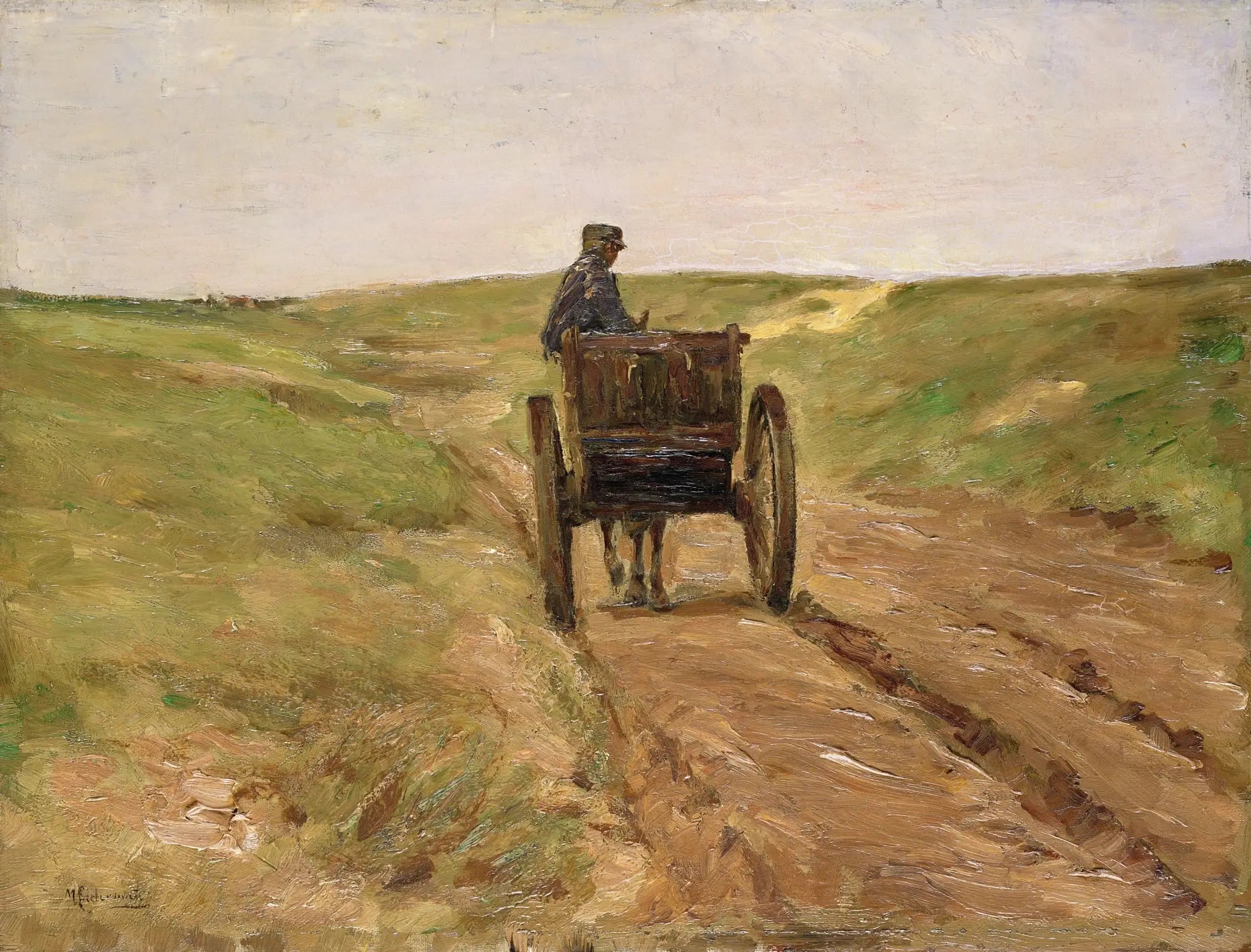 Chariot à Katwijk - Max Liebermann - Alpha Reproduction
