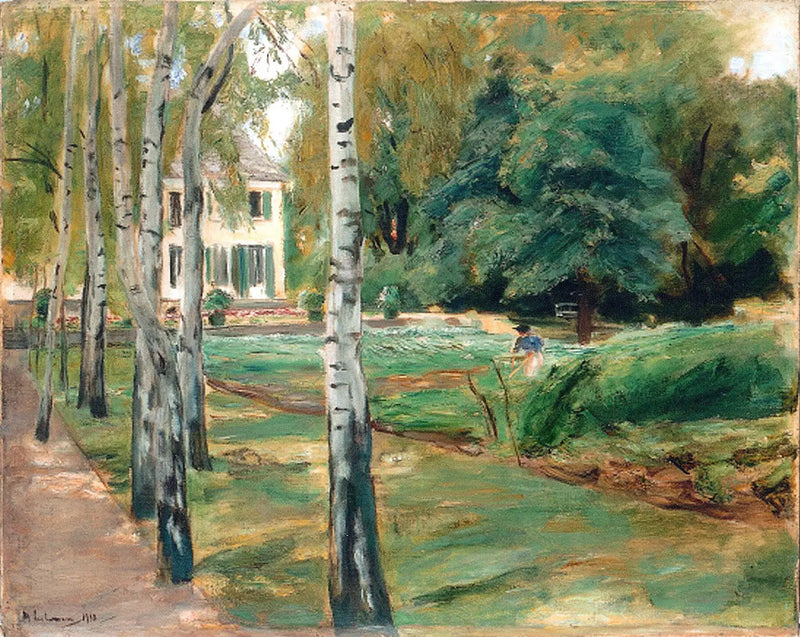 Wannsee'deki batı bahçesindeki huş ağaçları yolu - Max Liebermann
