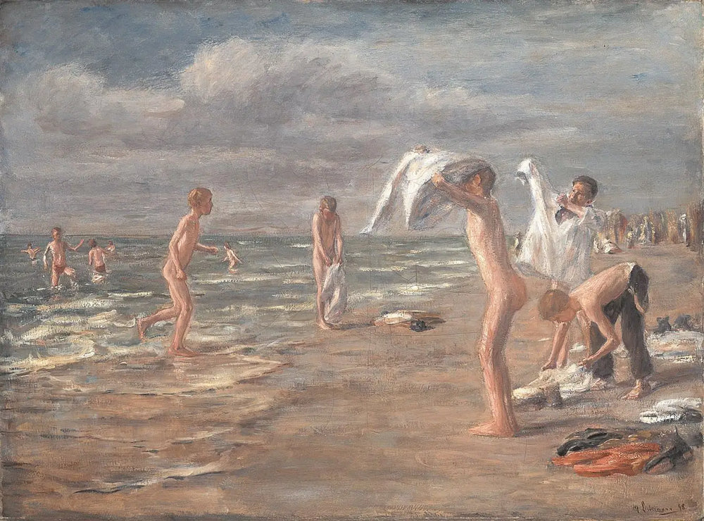 Bain des garçons - Max Liebermann - Alpha Reproduction