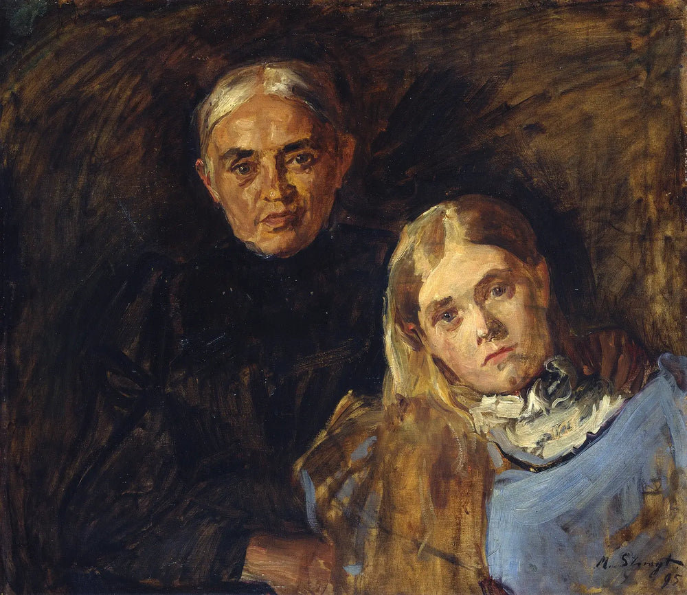 Frau Voll mit Tochter - Max Slevogt - Alpha Reproduction