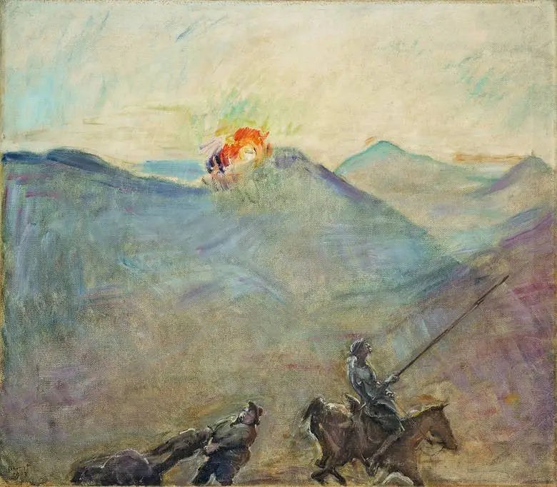 Don Quichotte et Sancho Pansa - Max Slevogt - Alpha Reproduction