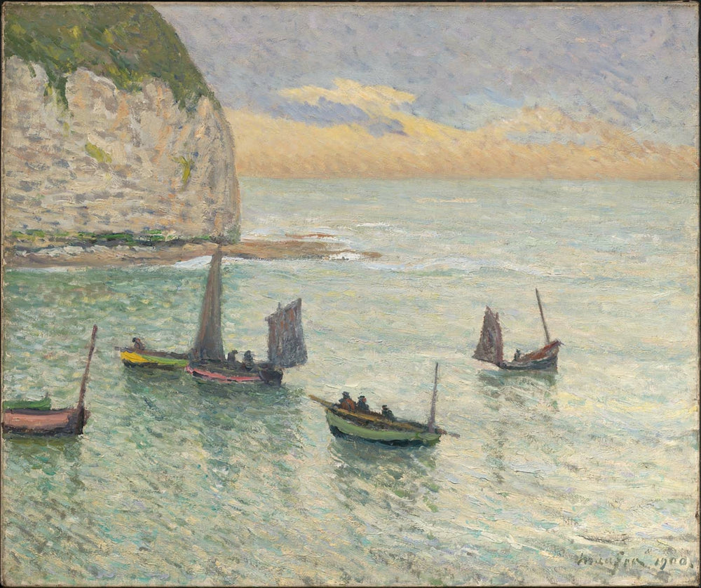 Départ des bateaux de pêche Yport - Maxime Maufra - Alpha Reproduction