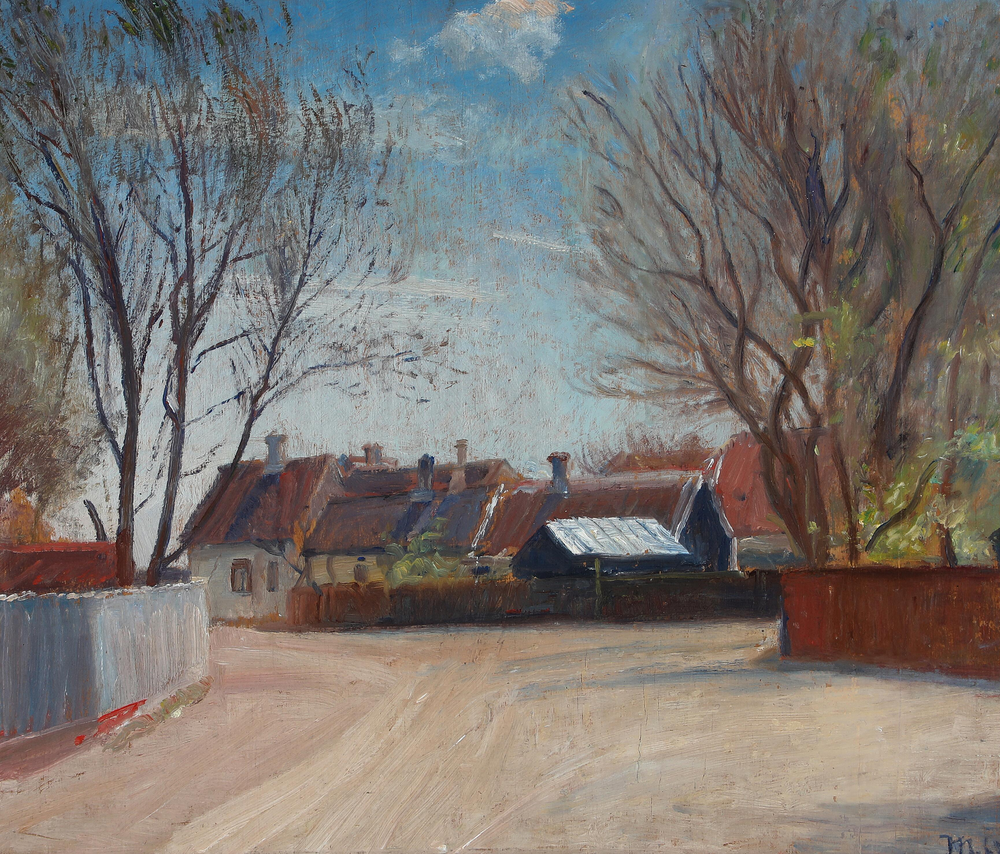 Une scène de Brøndumsvej à Skagen. - Michael Peter Ancher - Alpha Reproduction