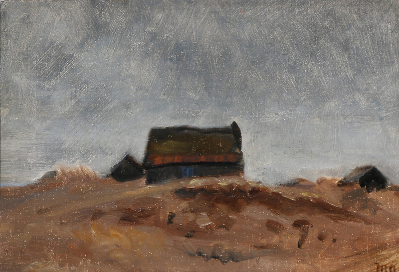 Skagen'daki balıkçı evleri. - Michael Peter Ancher