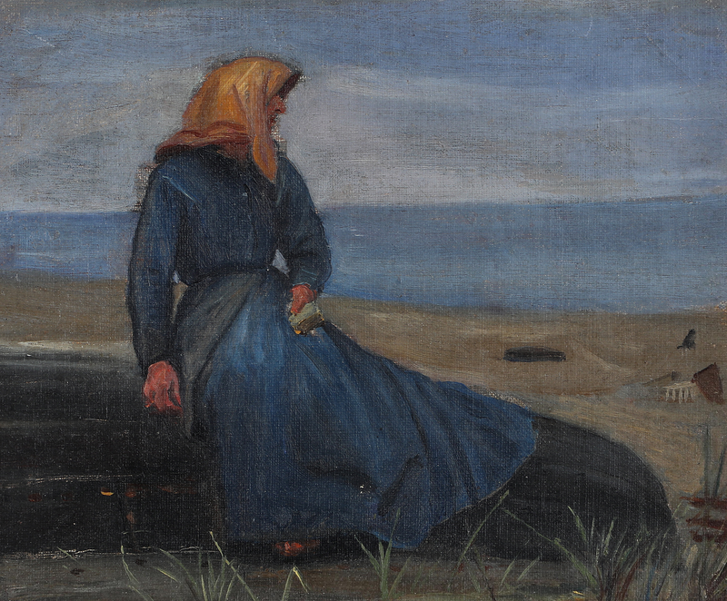 Kumlarda balıkçı. - Michael Peter Ancher