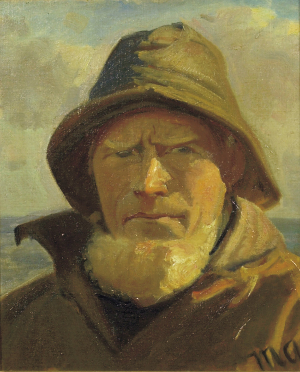Le pêcheur de Skagen Lars Kruse. - Michael Peter Ancher - Alpha Reproduction