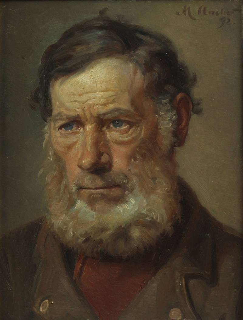 Bir Adamın Portresi. (1892) - Michael Peter Ancher