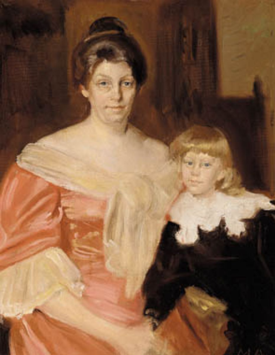 Portrait de Henny Brodersen et de son plus jeune fils Fin. - Michael Peter Ancher - Alpha Reproduction