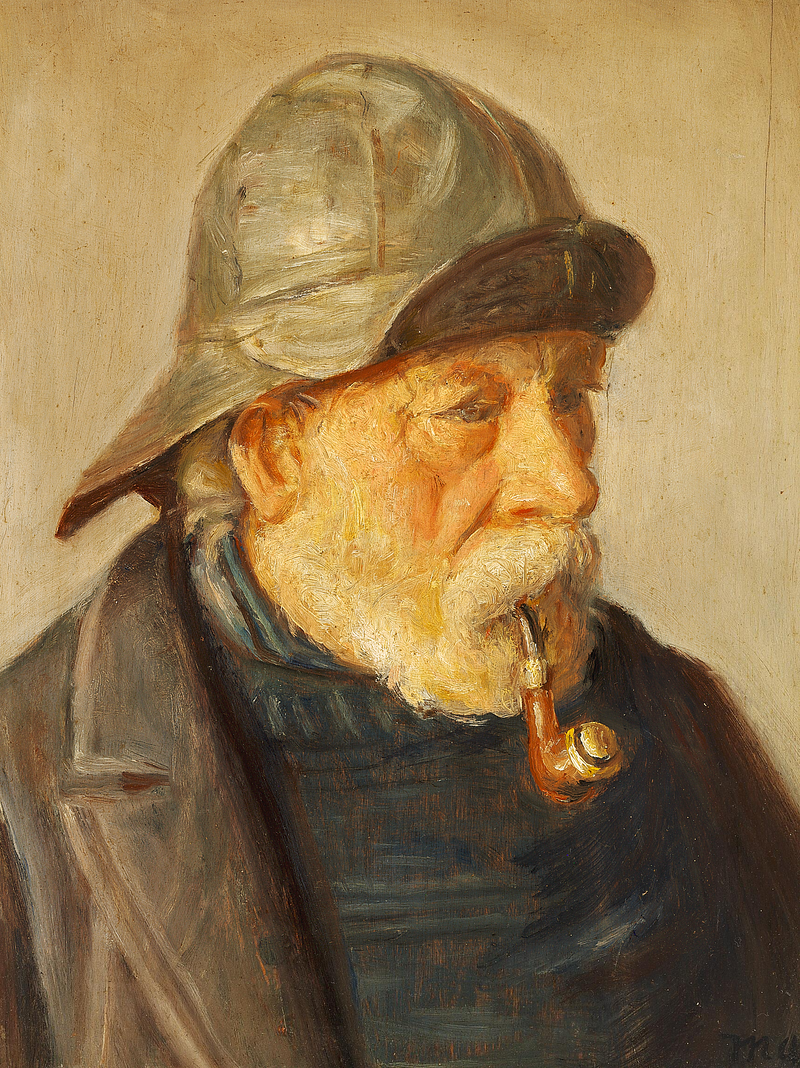 Skagen Balıkçısı Lars Sorig Portresi - Michael Peter Ancher