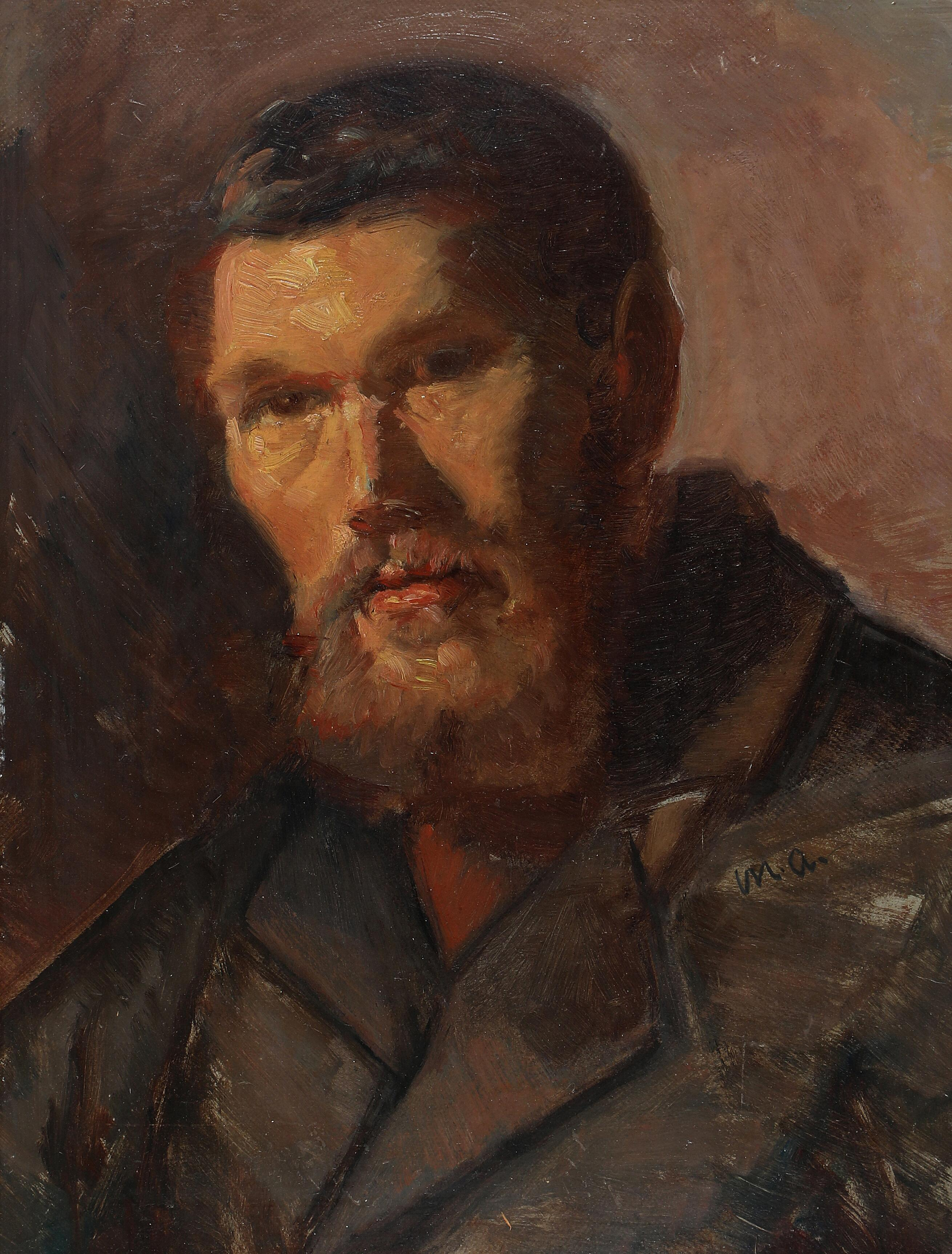 Portrait d’un pêcheur de Skagen. - Michael Peter Ancher - Alpha Reproduction