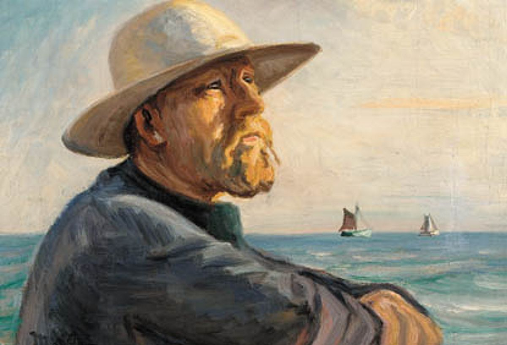 Pêcheur de Skagen portant un chapeau. - Michael Peter Ancher - Alpha Reproduction