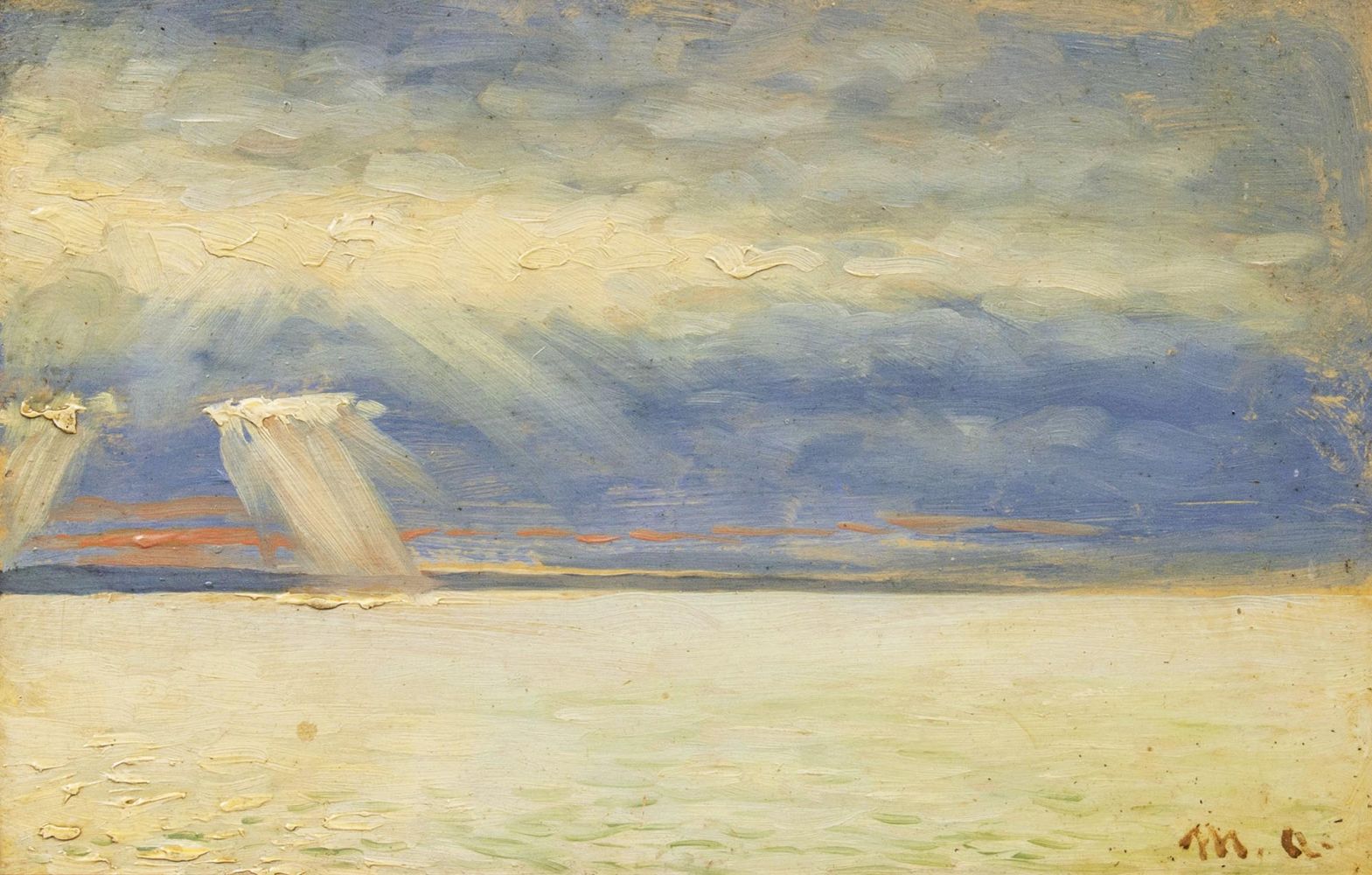 Le soleil perce les nuages. - Michael Peter Ancher - Alpha Reproduction
