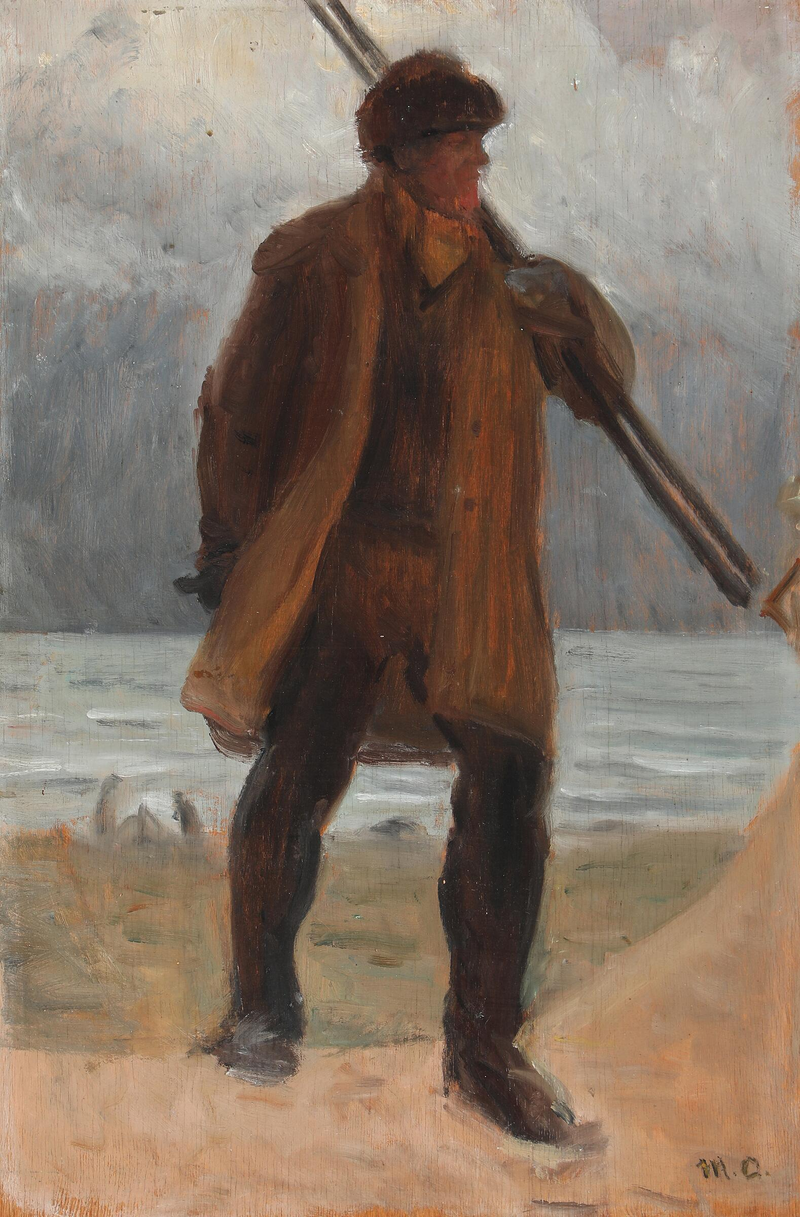 Plajda Bir Balıkçı - Michael Peter Ancher
