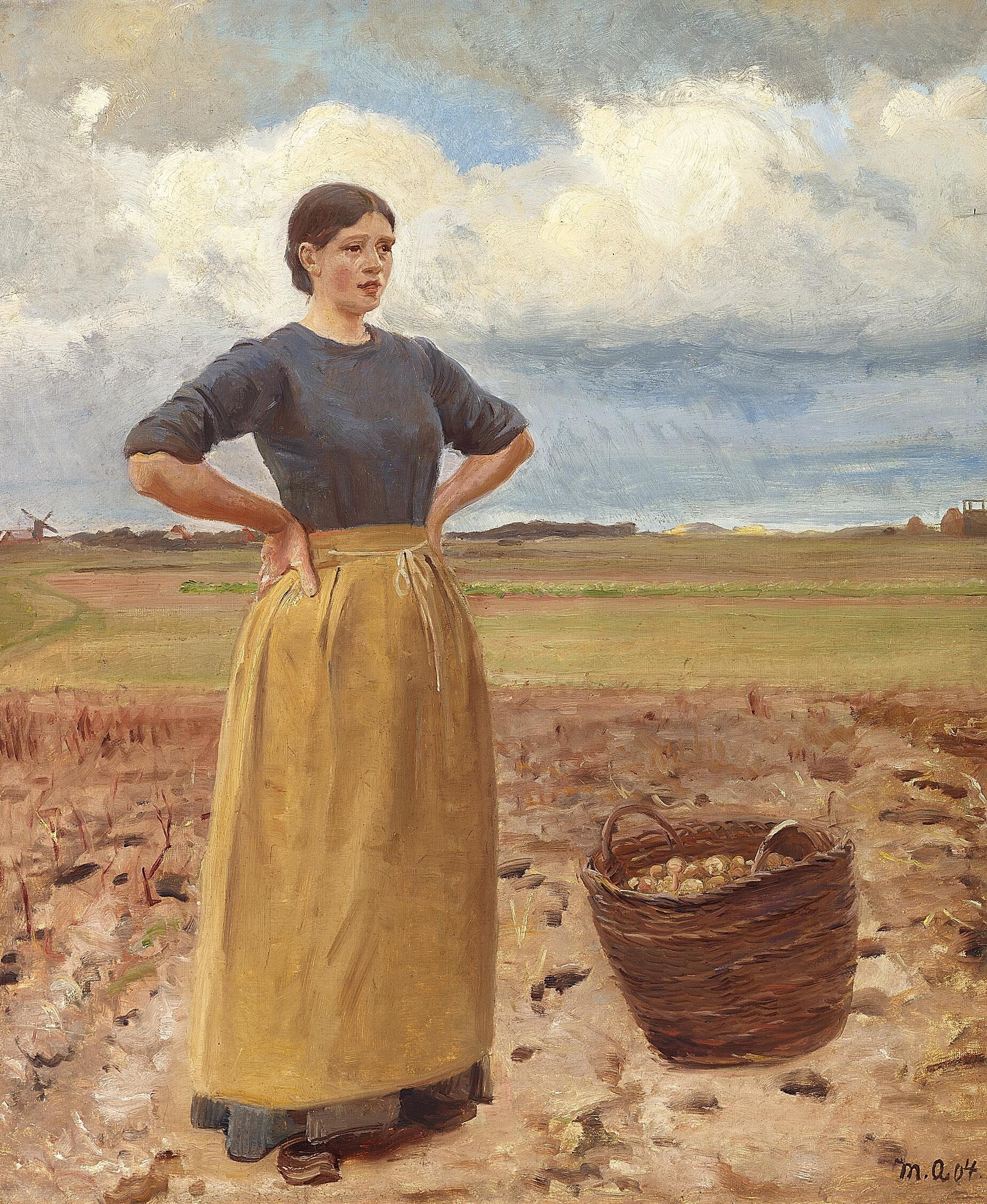 Une jeune femme. - Michael Peter Ancher - Alpha Reproduction