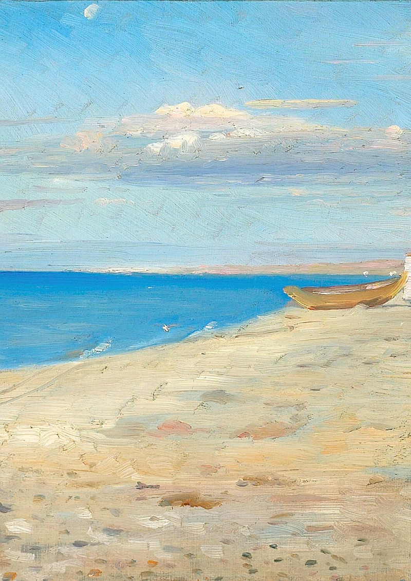 Kış Işığı. Skagen Plaj Manzarası. - Michael Peter Ancher
