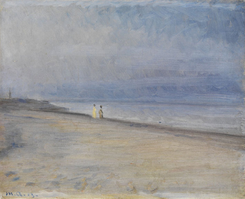 Bir plaj manzarası - Michael Peter Ancher
