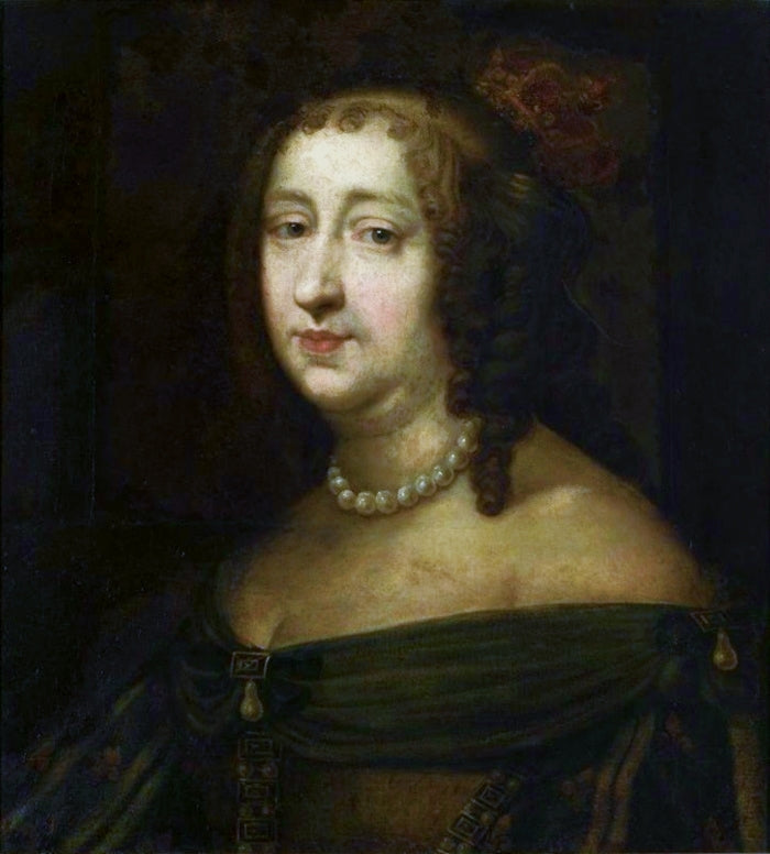 Portrait d'Anne d'Autriche (1601-1666). - Pierre Mignard