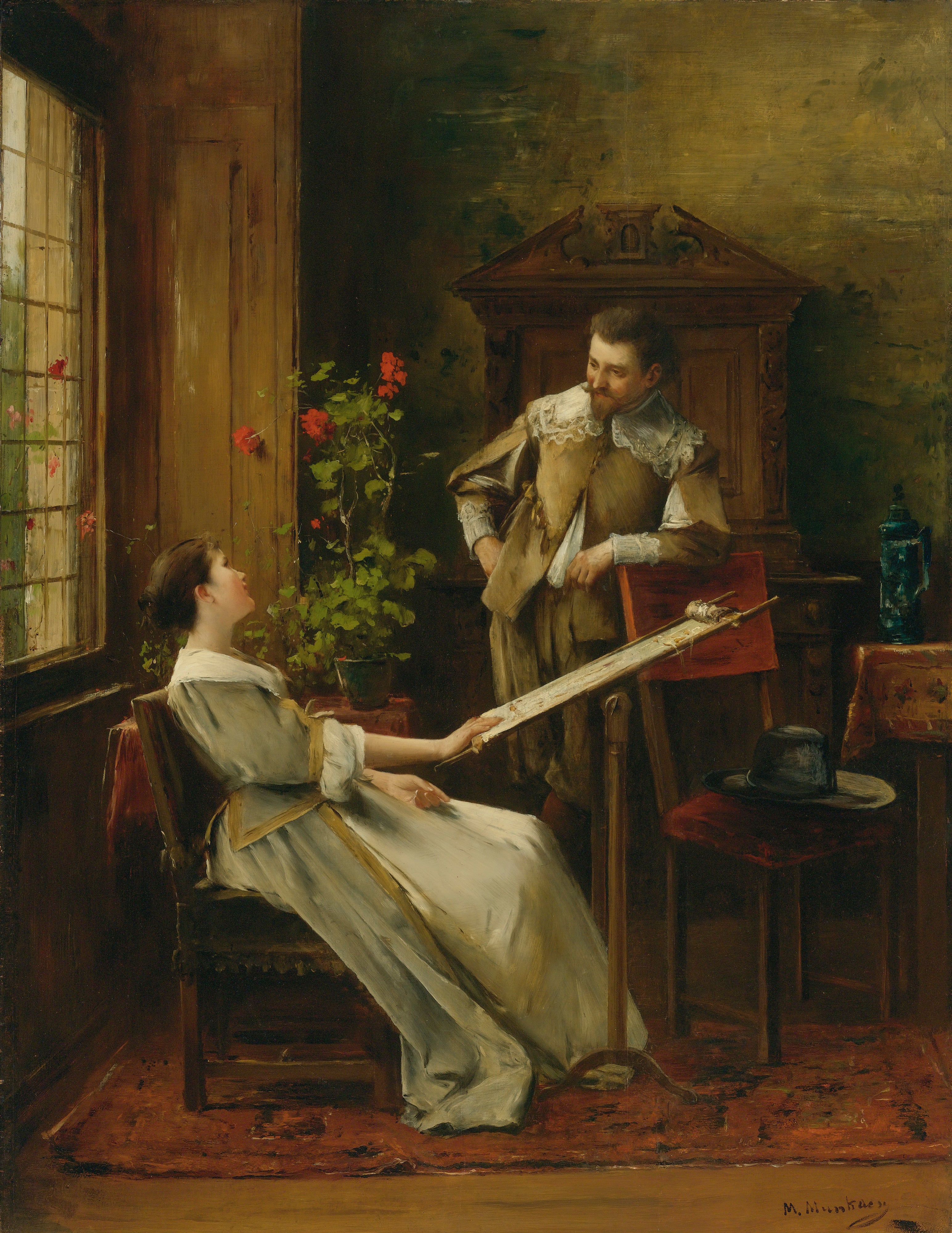 Flirter - Mihály Munkácsy