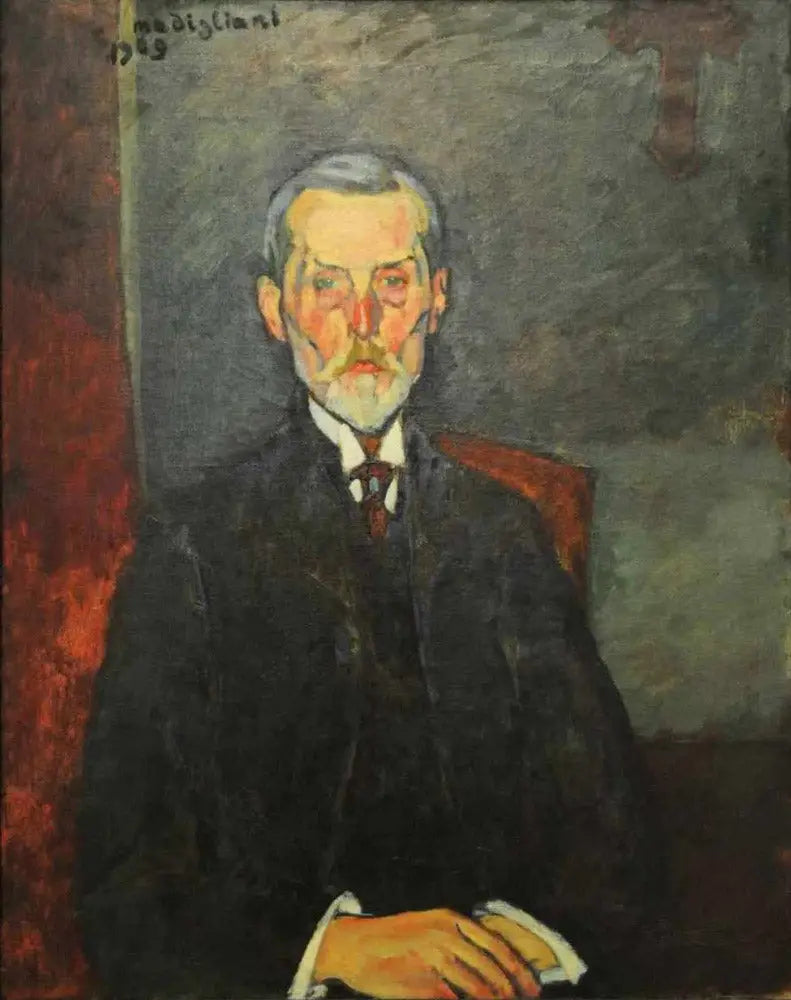 Reproduction du tableau « Jean-Baptiste Alexandre au crucifix - Amedeo Modigliani » par Alpha Reproduction en peinture à l’huile