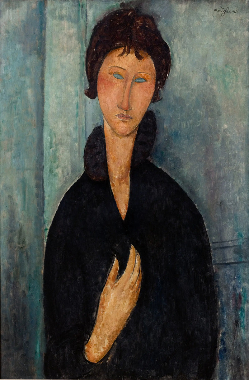 Mavi Gözlü Kadın - Amedeo Modigliani