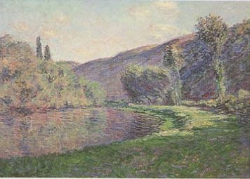 Reproduction du tableau « Le Bras de Jeufosse, effet de fin d'après-midi - Claude Monet » par Alpha Reproduction en peinture à l’huile