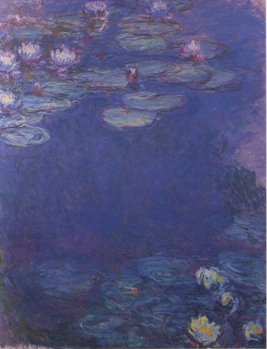🌌 Alacakaranlıkta Nilüferler, Claude Monet