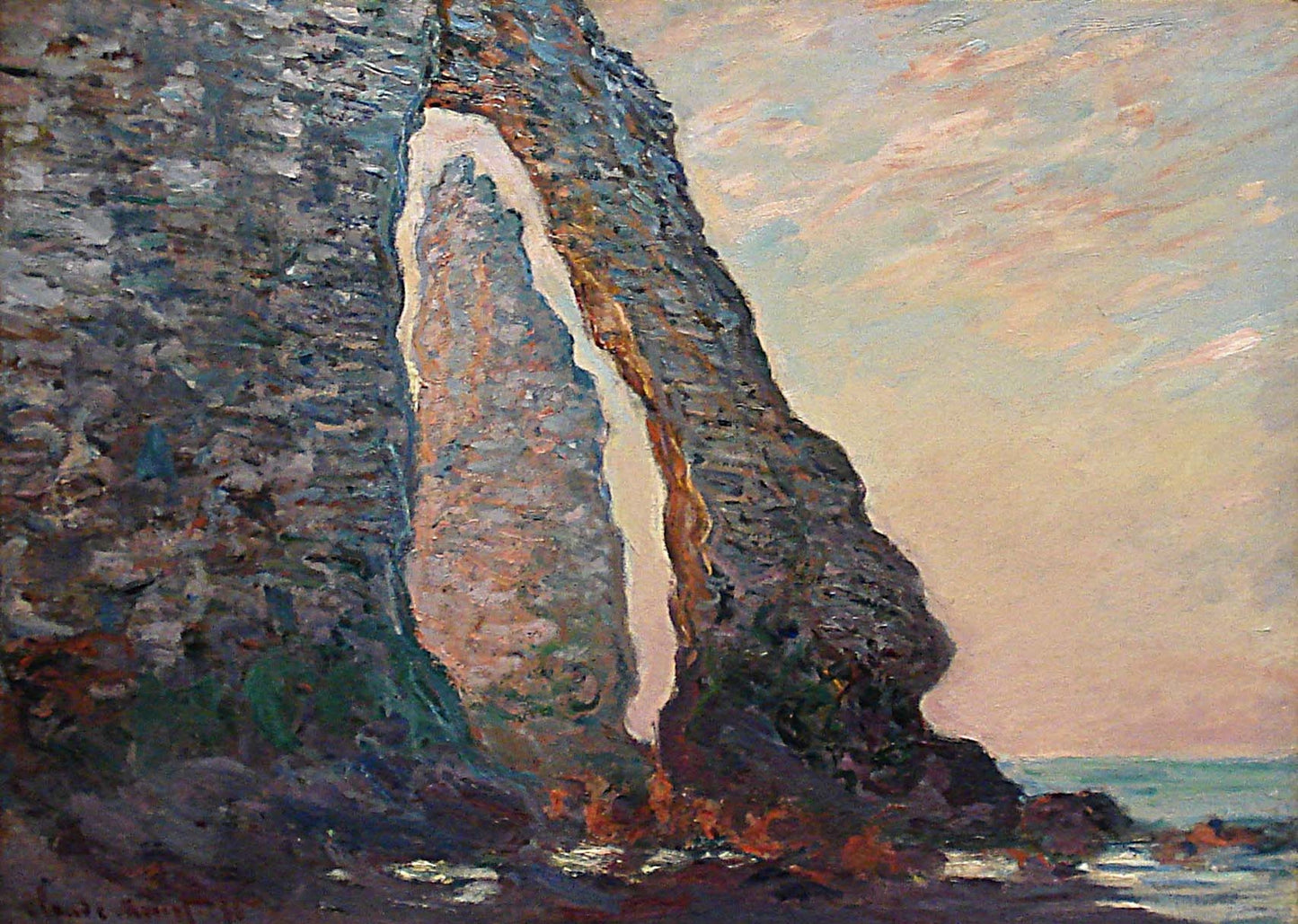 🖼️ Aiguille, Aval Kapısı'ndan Görünüş – Claude Monet (1885–1886)