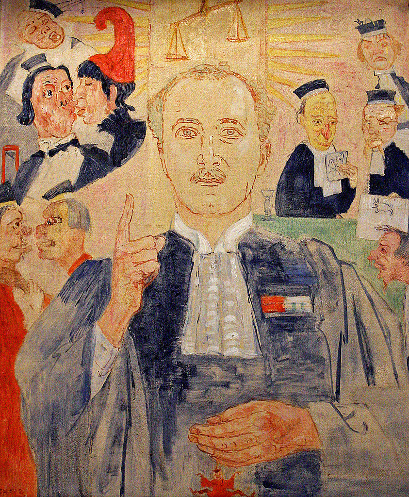 Monsieur Albert Croquez, Portrait de M. Albert Croquez, 1928, oil on canvas, 69 x 53 cm, Private Collection - James Ensor