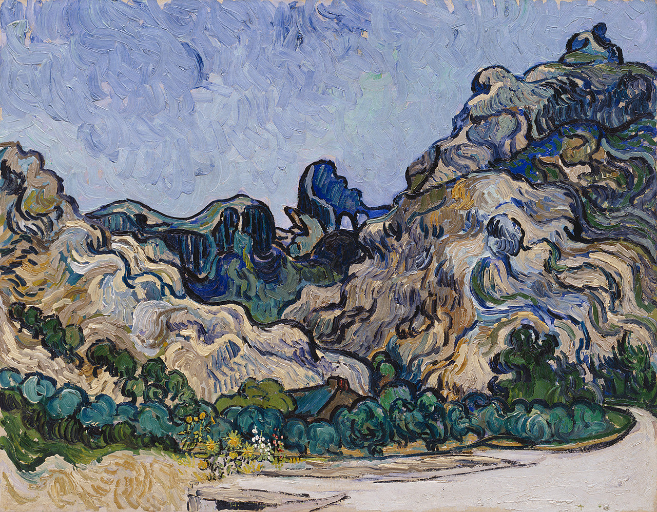🏞️ Saint-Rémy'deki Dağlar – Vincent van Gogh (1889)