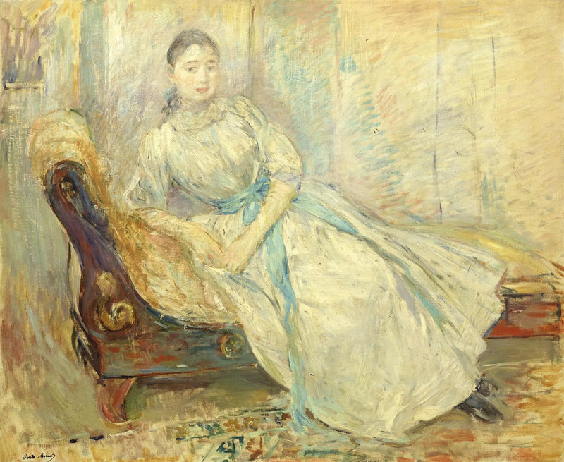 Atölyedeki Albine Sermicoli - Berthe Morisot
