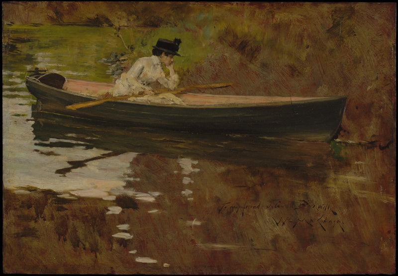 Mme Chase Prospect Park'ta - William Merritt Chase