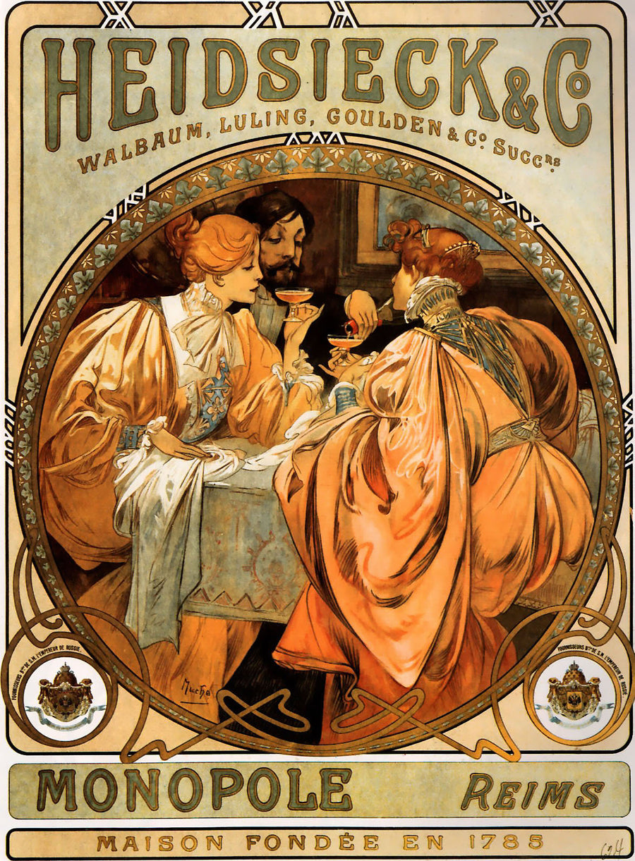 Heidsieck & Co. — Alphonse Mucha