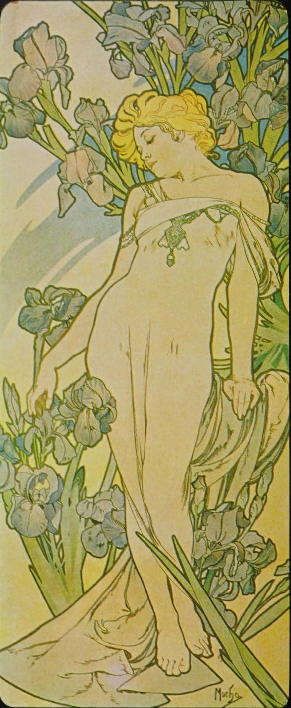 The flowers - Alfons Mucha (1898) - Alfons Mucha