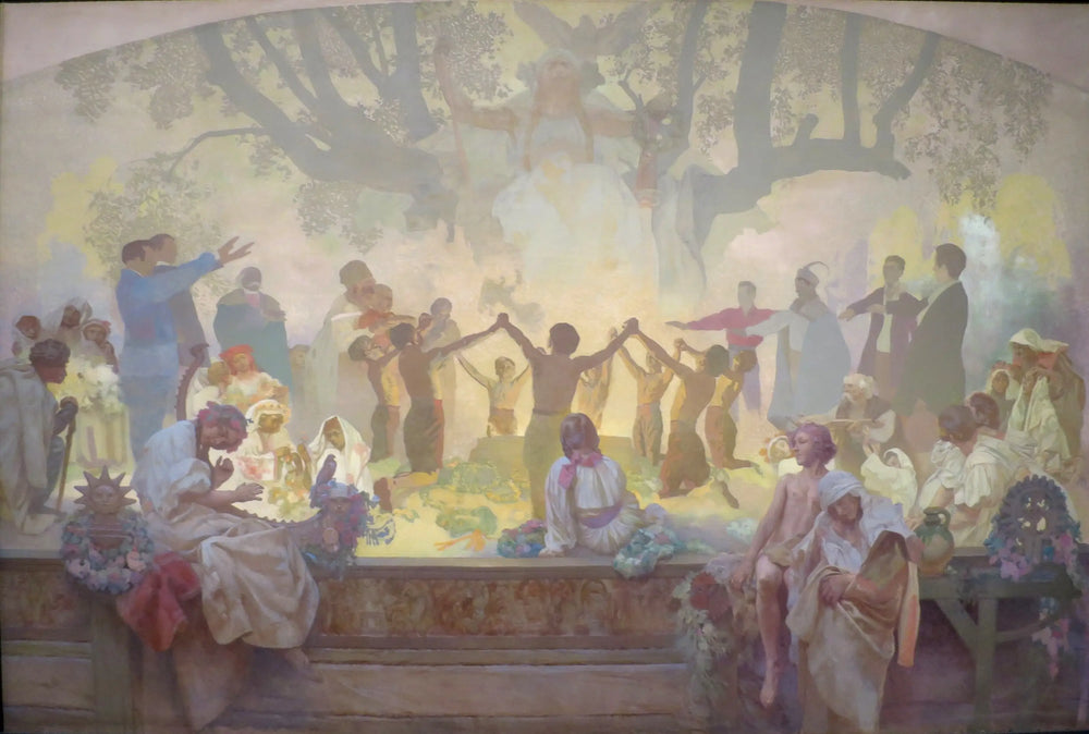Le Serment d’Omladina - Alphonse Mucha - Alpha Reproduction
