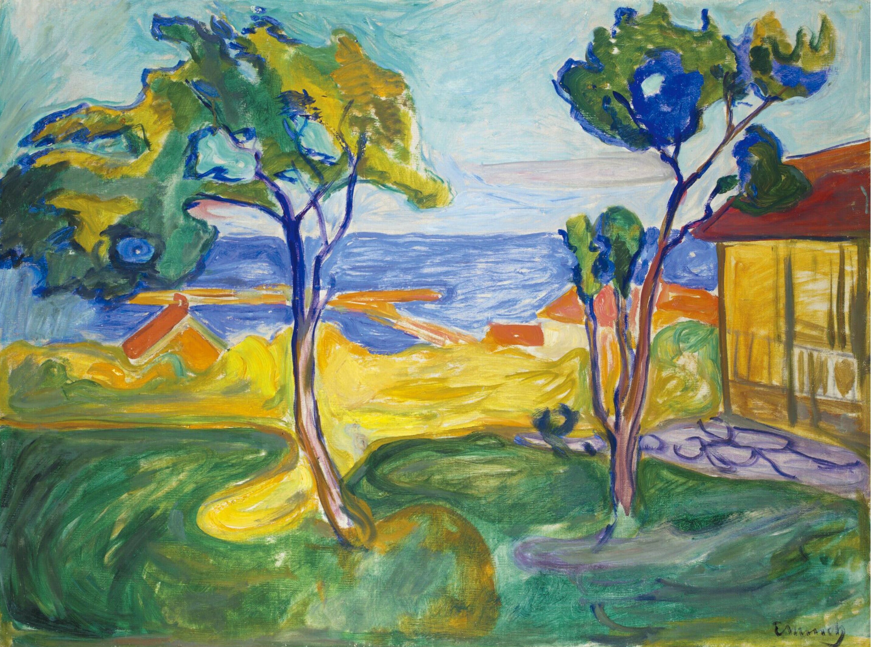 Reproduction du tableau « Le Jardin à Åsgårdstrand - Edvard Munch » par Alpha Reproduction en peinture à l’huile