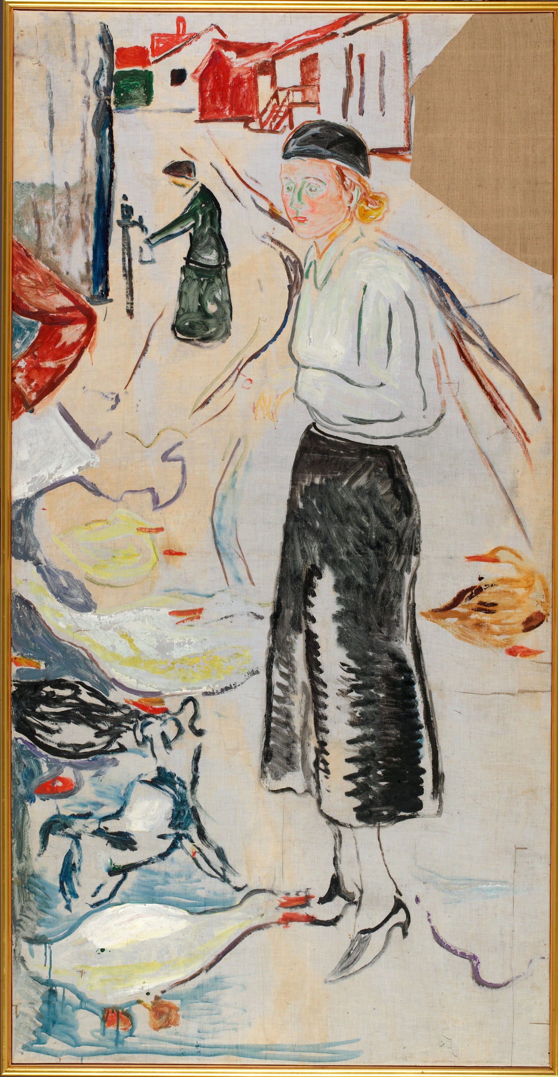 Reproduction du tableau « Hanna Brieschke à Åsgårdstrand - Edvard Munch » par Alpha Reproduction en peinture à l’huile