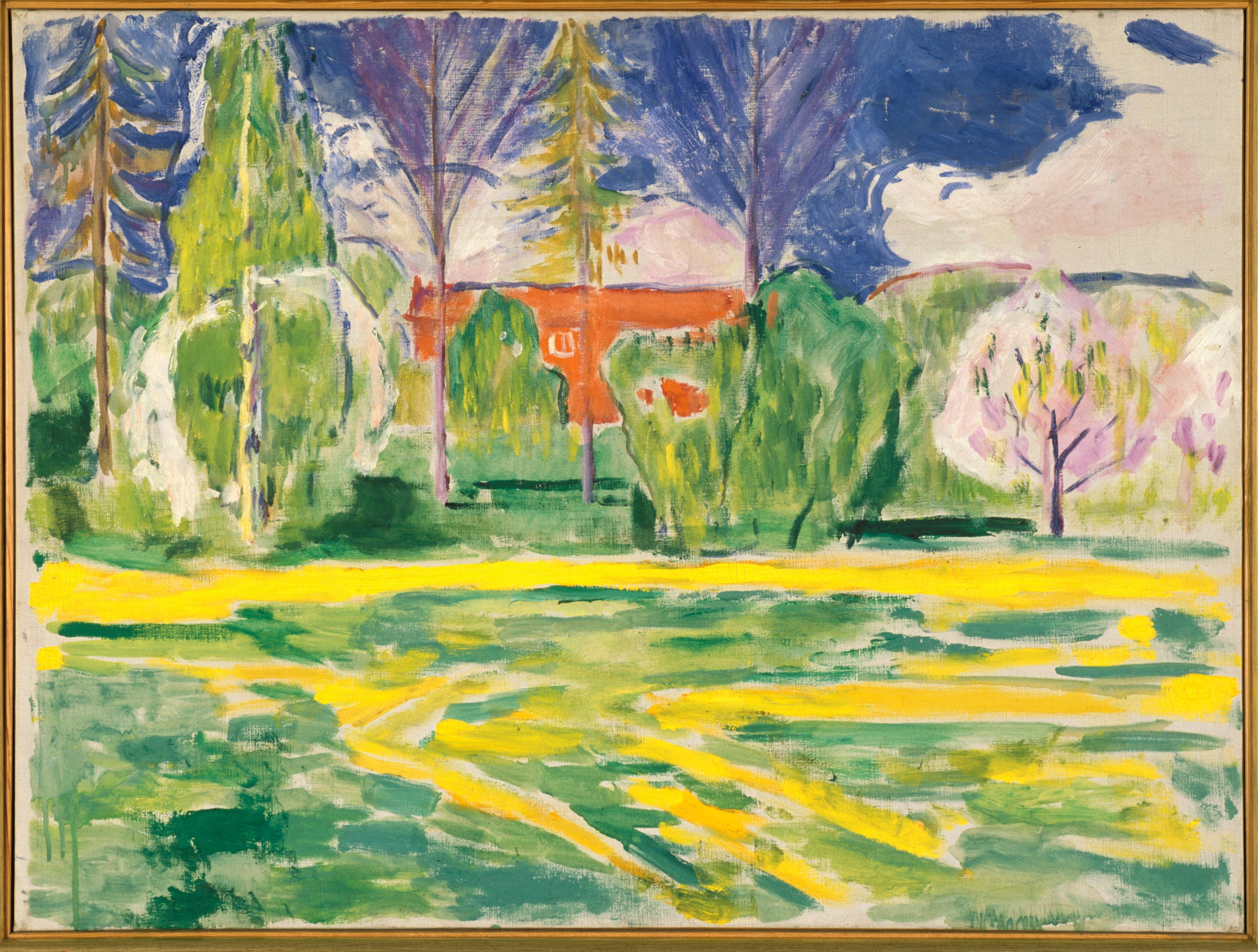 Reproduction du tableau « Printemps à Ekely - Edvard Munch » par Alpha Reproduction en peinture à l’huile