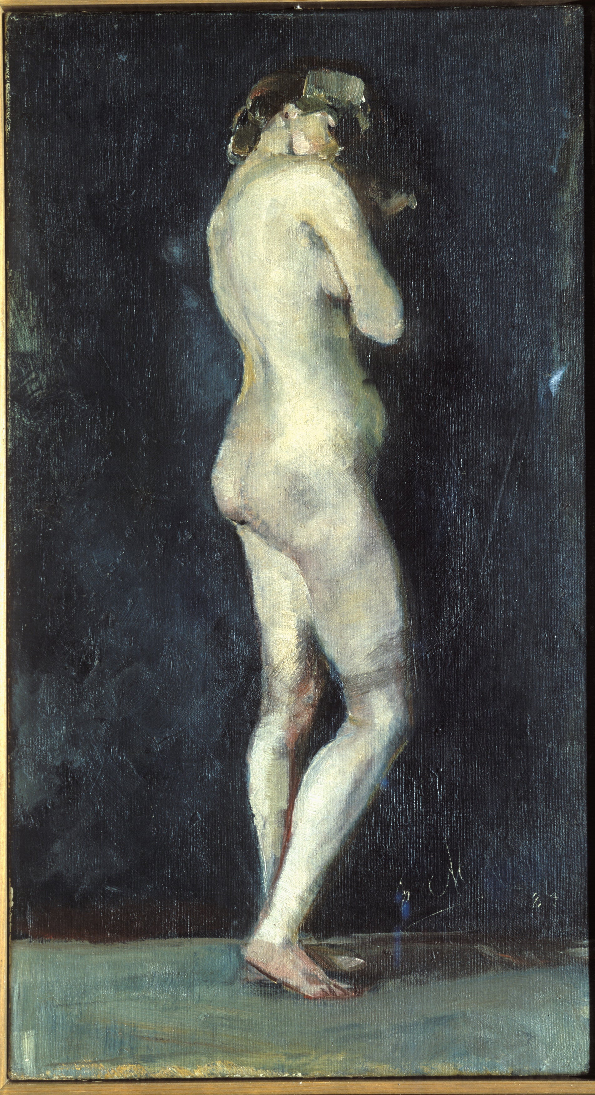 Reproduction du tableau « Nu féminin debout - Edvard Munch » par Alpha Reproduction en peinture à l’huile