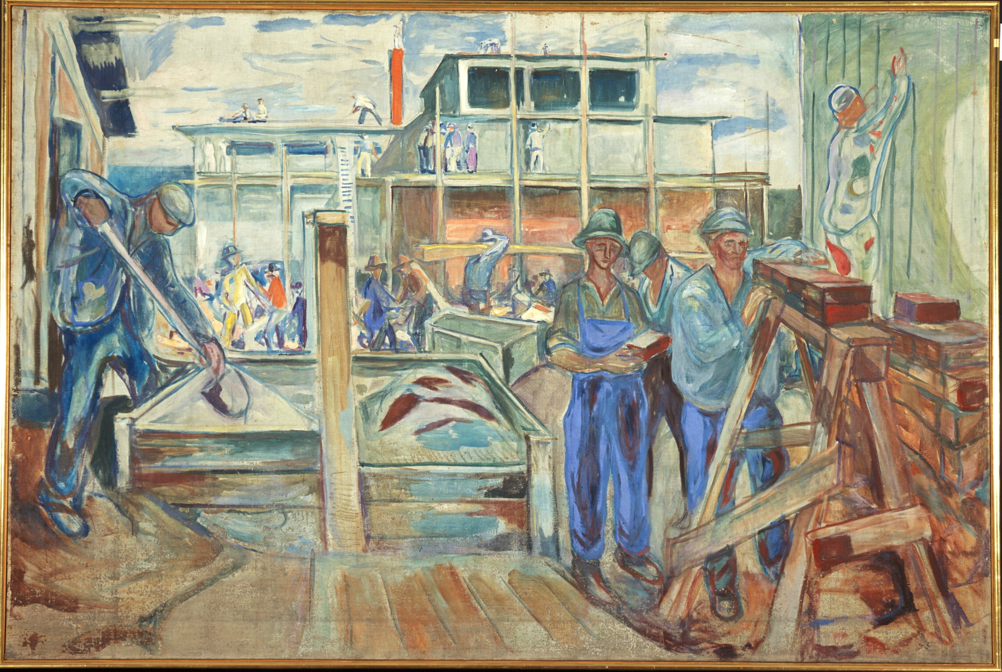Reproduction du tableau « Le Studio d'hiver en construction - Edvard Munch » par Alpha Reproduction en peinture à l’huile