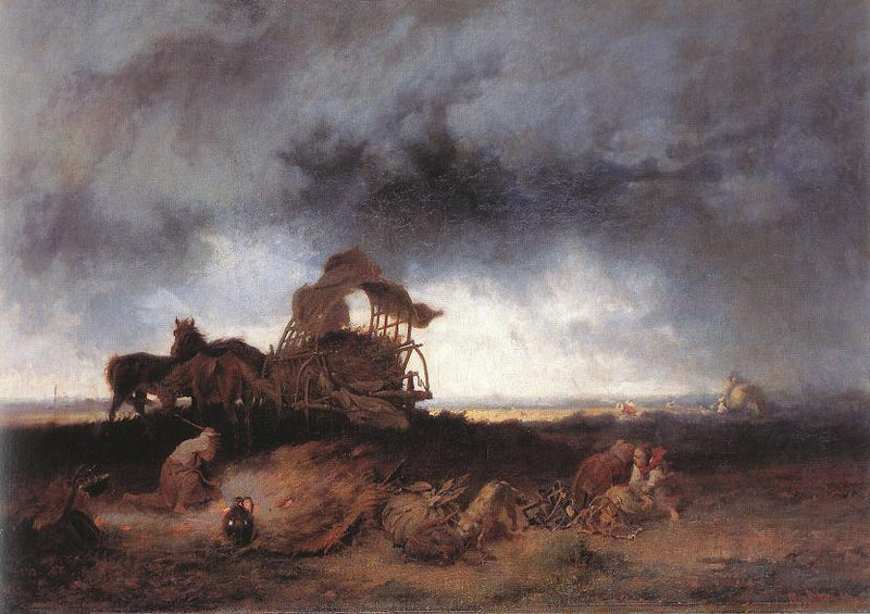 Tempête à la Puszta - Mihály Munkácsy