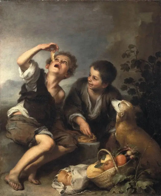 Çocuklar Kek Yiyen - Bartolomé Esteban Murillo