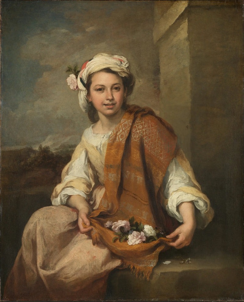 La Fleuriste - Bartolome Esteban Murillo
