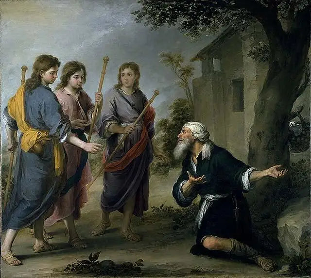 İbrahim ve Üç Melek - Bartolomé Esteban Murillo