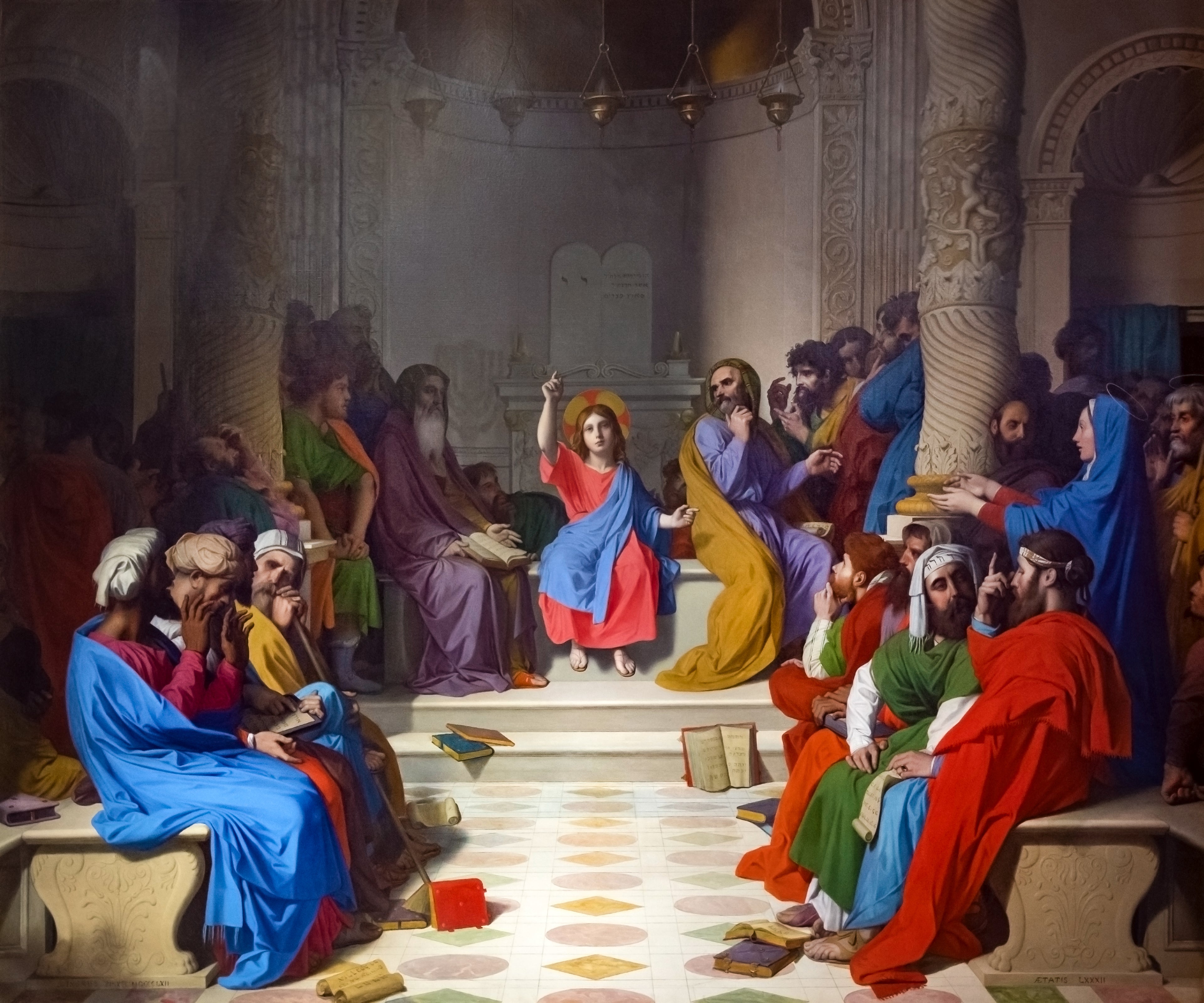 Doktorlar Arasında İsa - Jean-Auguste-Dominique Ingres